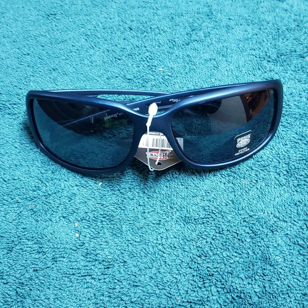 Pugs Gear Sport Sunglasses Matte Blue style #702 UV400 protection Lot #214